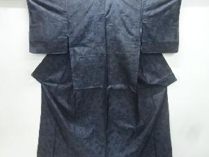 楓模様織出し本場泥大島紬着物